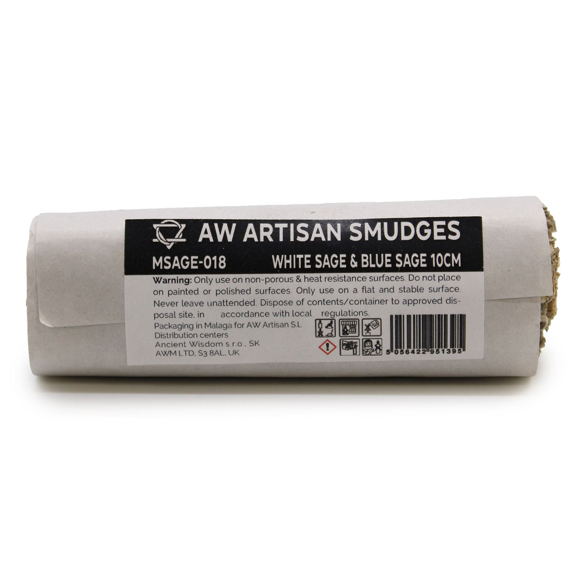 White Sage & Blue Sage Smudge Stick - 10 cm
