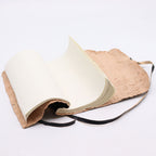 Black Rolled Leather Travel Journal, leather notebook product photograph 4