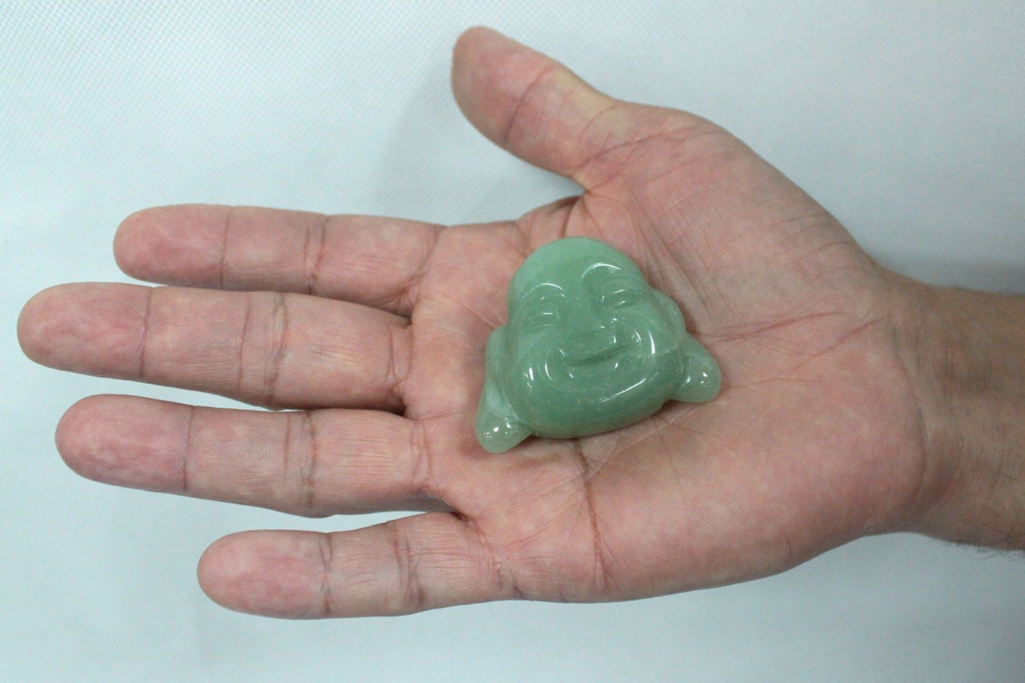 Gemstone Buddha Head - Jade