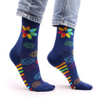 Hop Hare Bamboo Socks | Rainbow Chakra