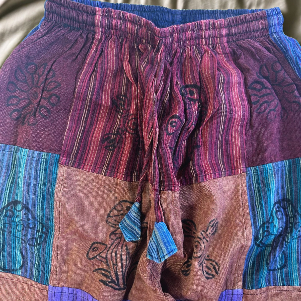 Mushroom Trousers Purple Tones S/M