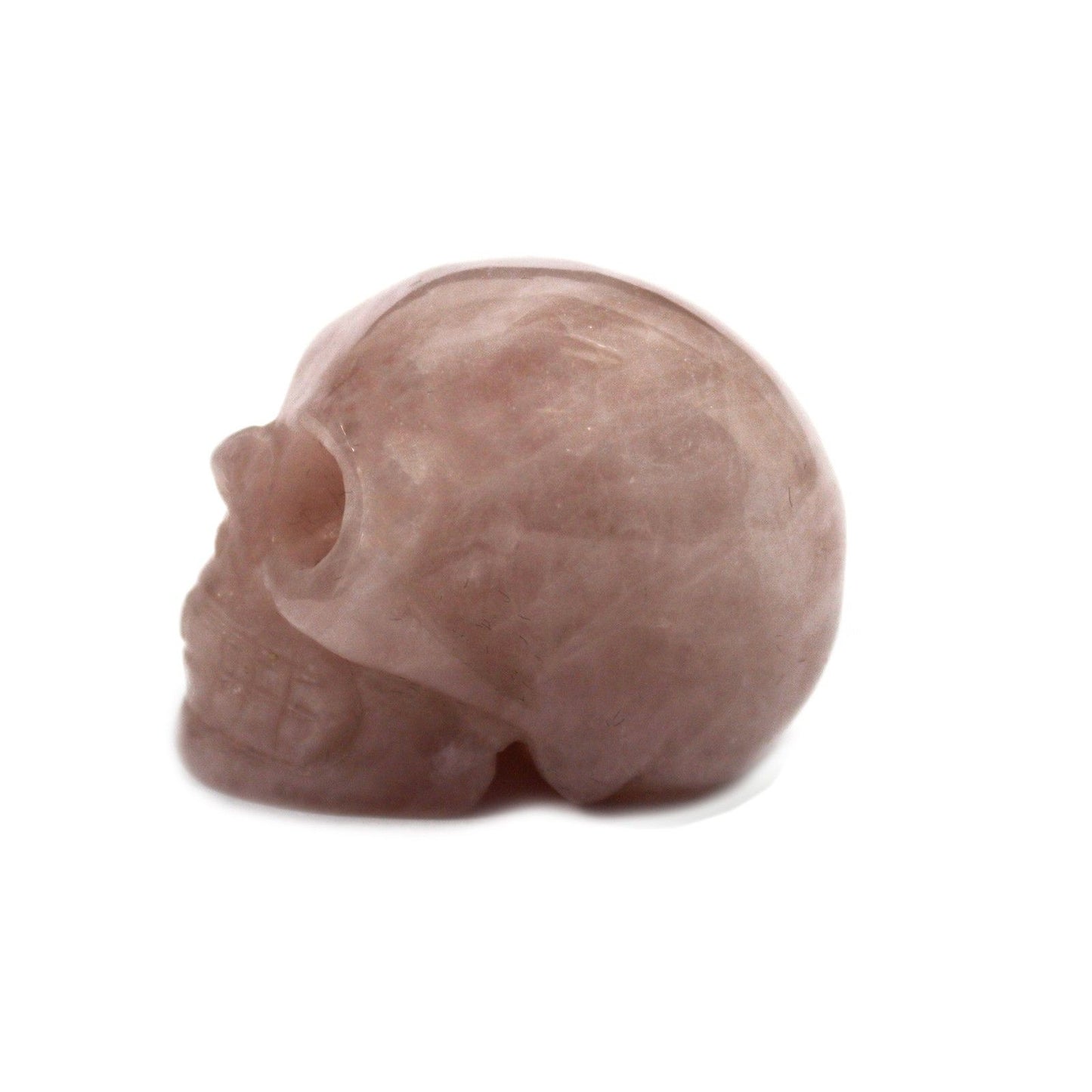 Gemstone Skull - Rose Quartz