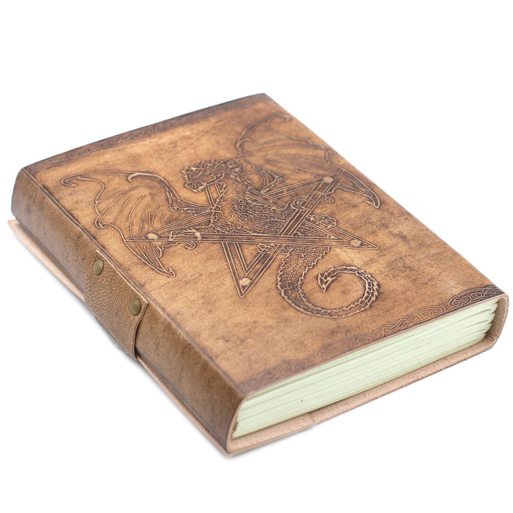 Dragon Leather Journal, leather notebook product photograph 4