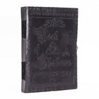 Leather Book of Shadows | Large Deckle-Edge Grimoire, leather notebook product photograph 3