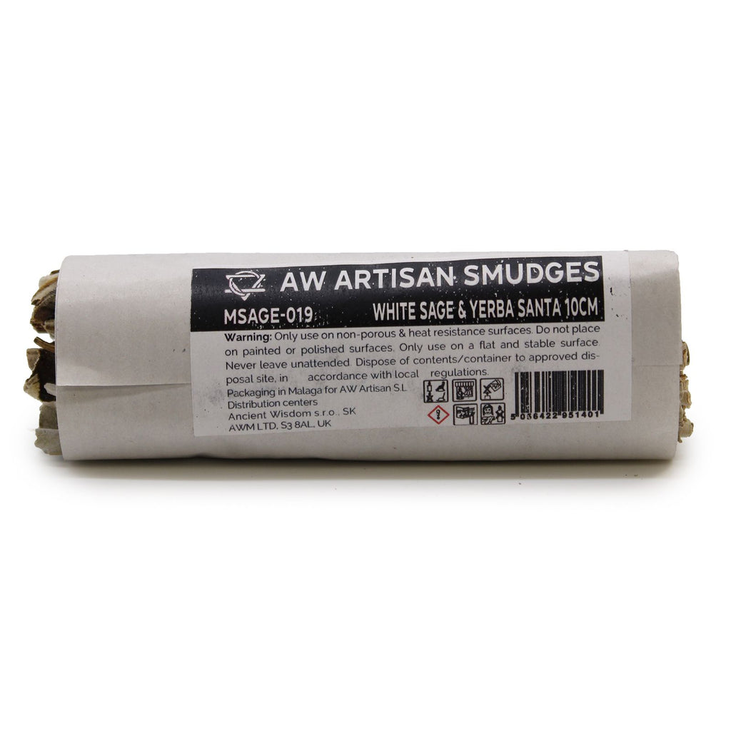 White Sage & Yerba Santa Smudge Stick - 10 cm
