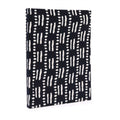 Black Dots & Dashes Cotton Bound Notebook
