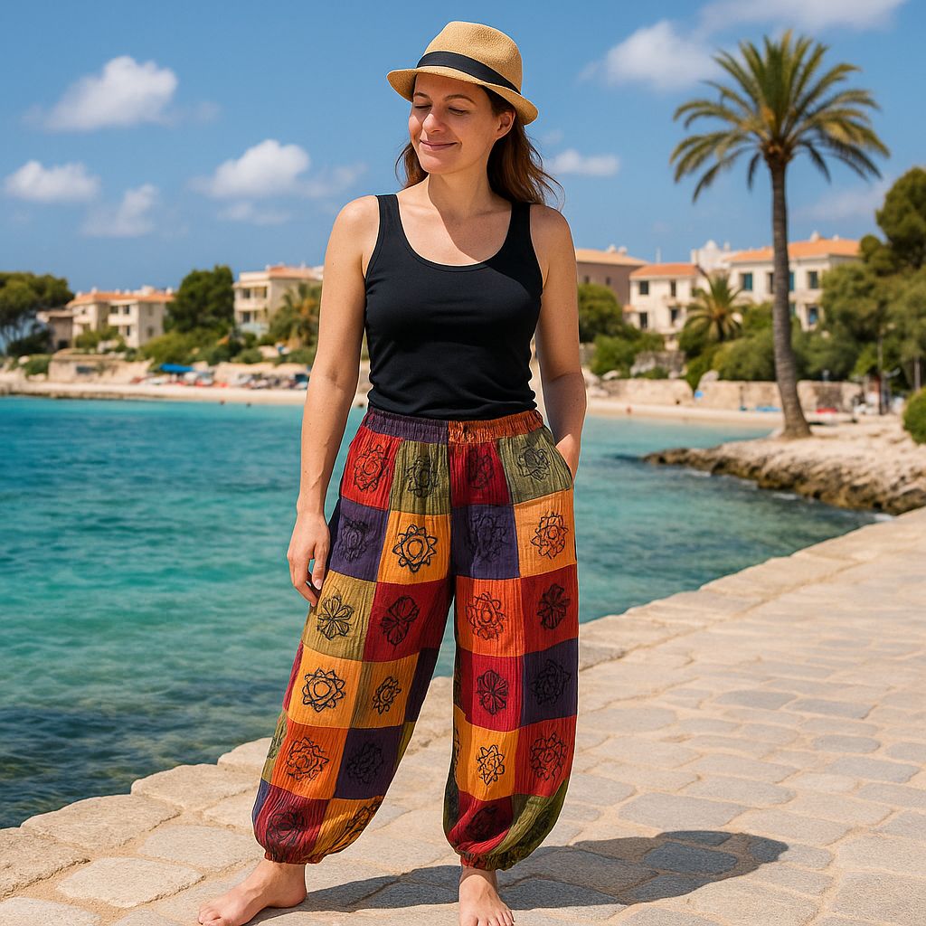 Mushroom Trousers Orange Tones S/M