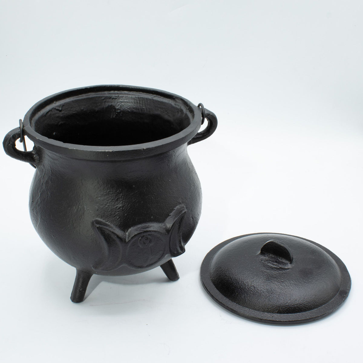 Extra Huge Cast Iron Cauldron with Triple Moon
