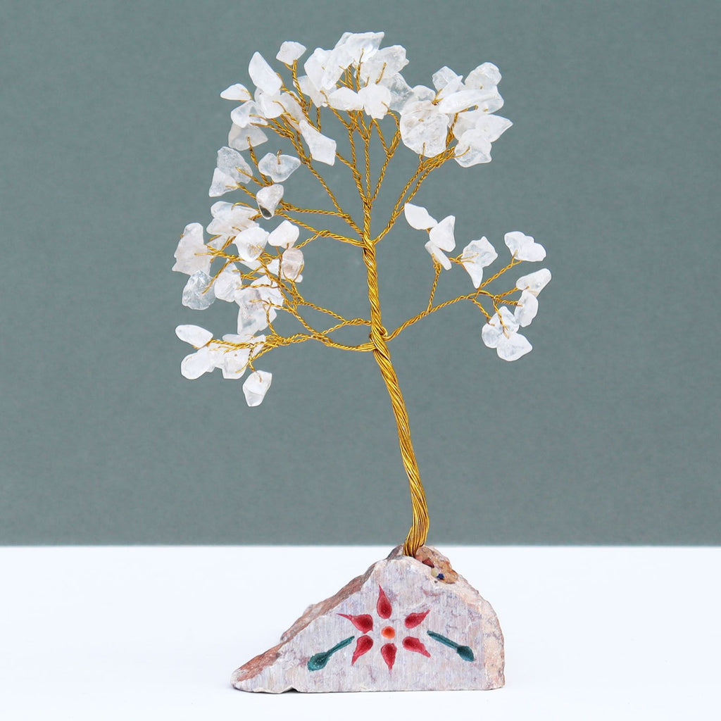 Indian Clear Quartz Crystal Tree – 80 Stones