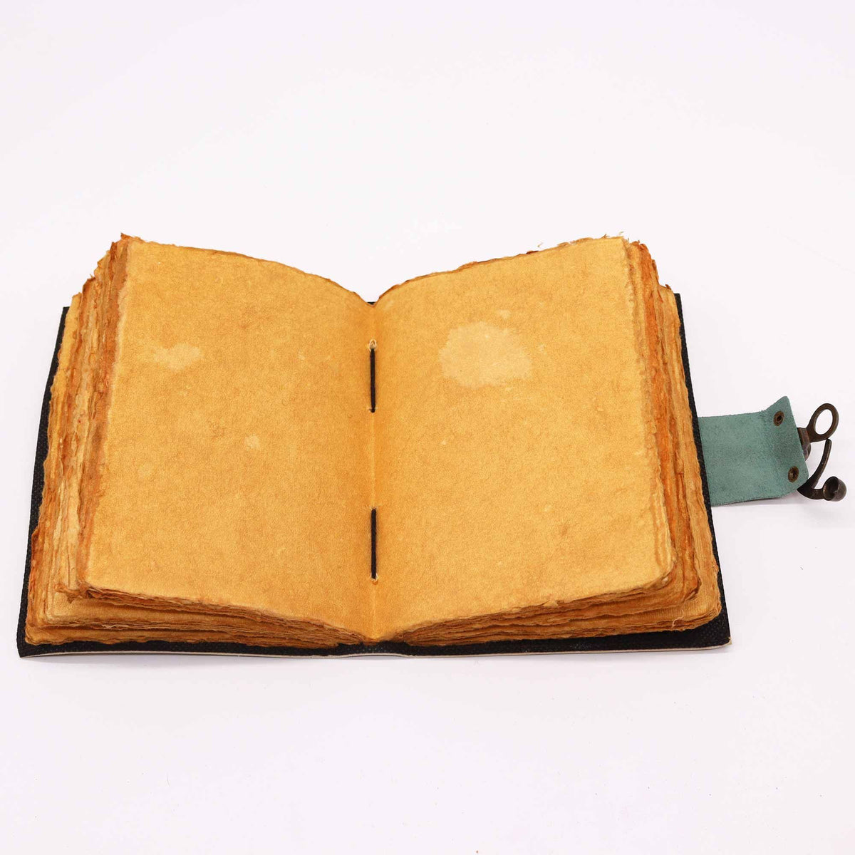 Buddha Seven Chakra Leather Journal | Deckle-Edge Notebook, leather notebook product photograph 2