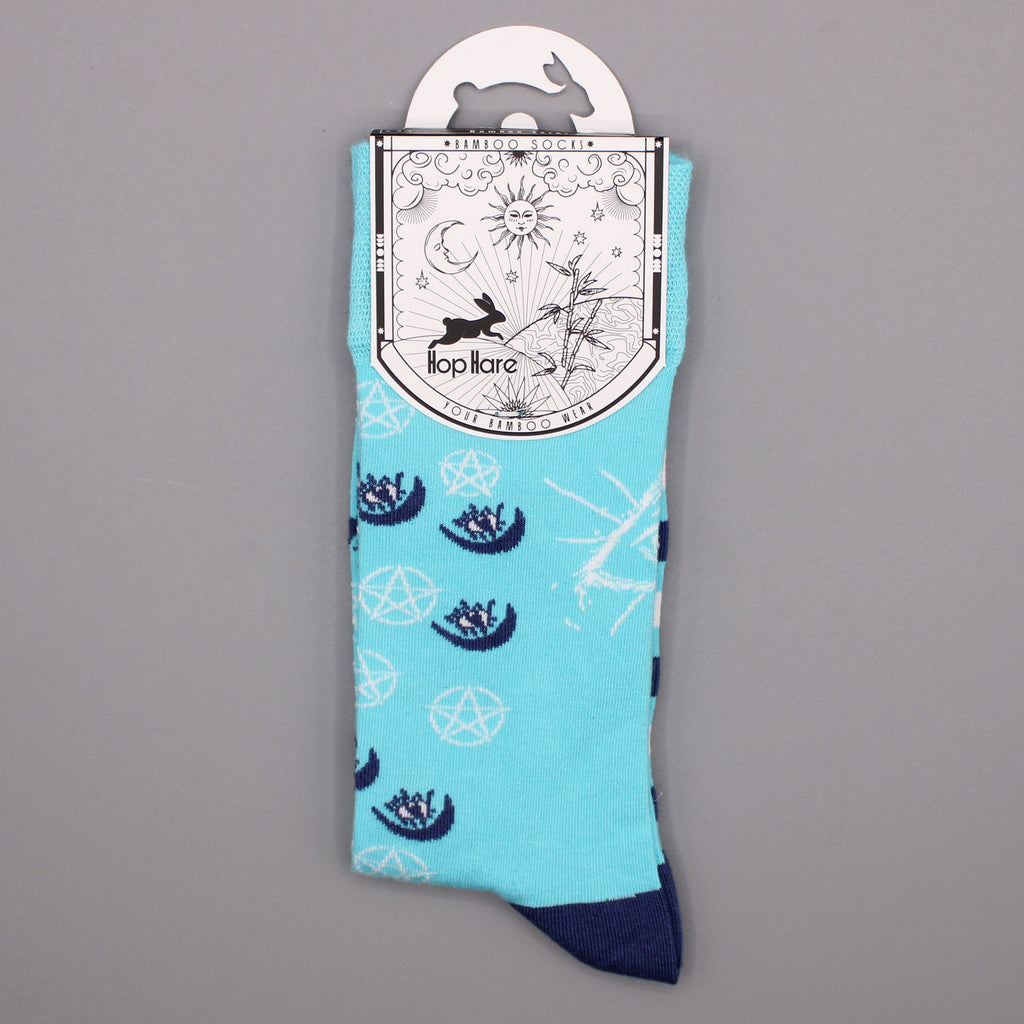 Hop Hare Bamboo Socks M/L - Pentagram and Evil Eye