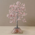 Rose Quartz Crystal Tree with Orgonite Base – 320 Stones
