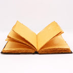 Pentagon Leather Journal with Zinc Decoration, leather notebook product photograph 4