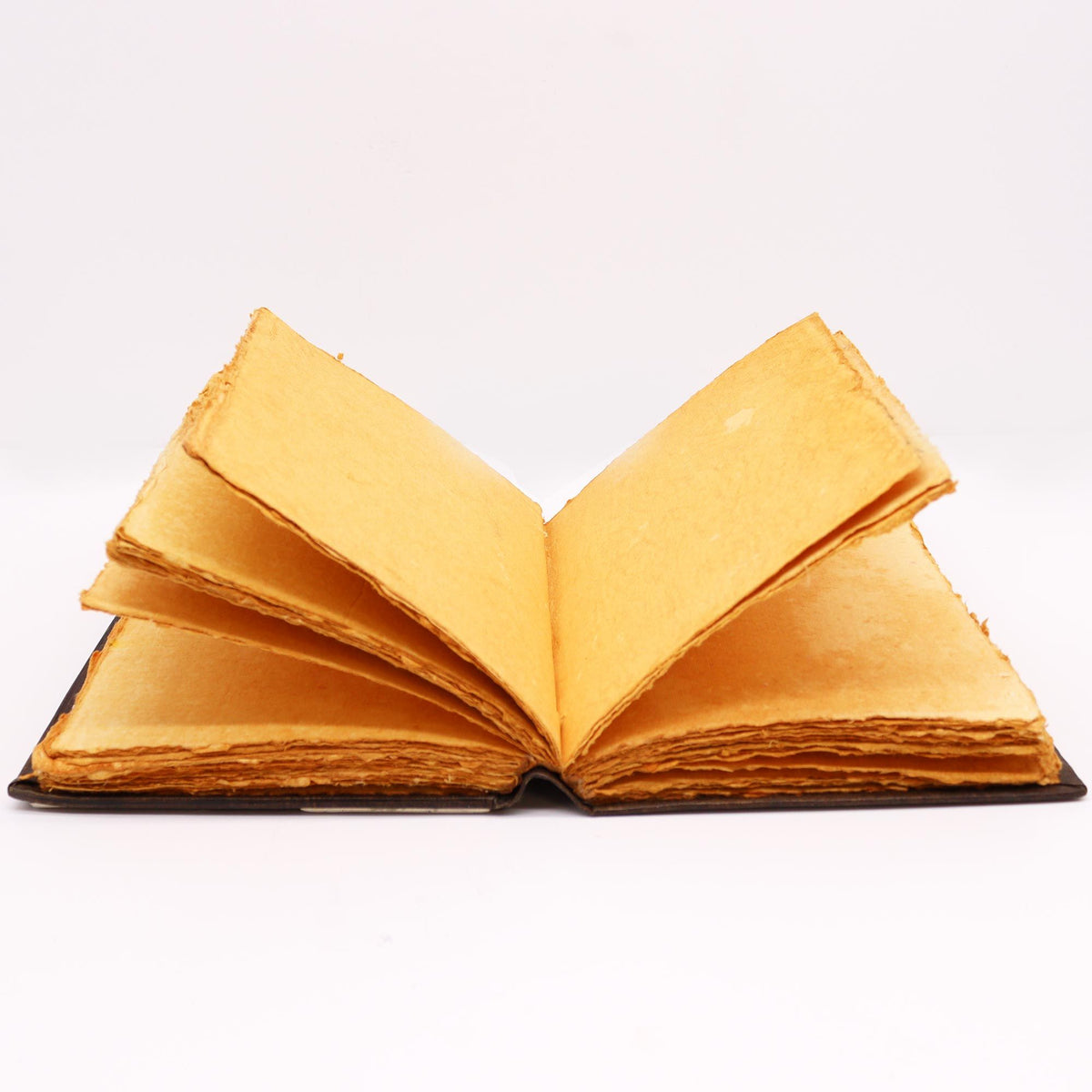 Pentagon Leather Journal with Zinc Decoration, leather notebook product photograph 4