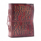 Every Day Has Good Leather Notebook, leather notebook product photograph 5