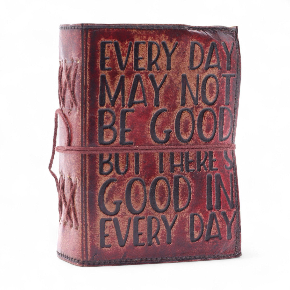Every Day Has Good Leather Notebook, leather notebook product photograph 5