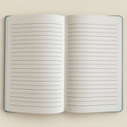 Light Blue Velvet Notebook - 80 pages - Embrace The Journey