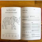 White Wellness Journal - Rose Gold Tree of Life