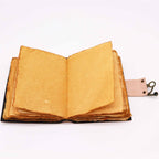 Seven Chakra Leather Journal | Deckle-Edge Notebook, leather notebook product photograph 2
