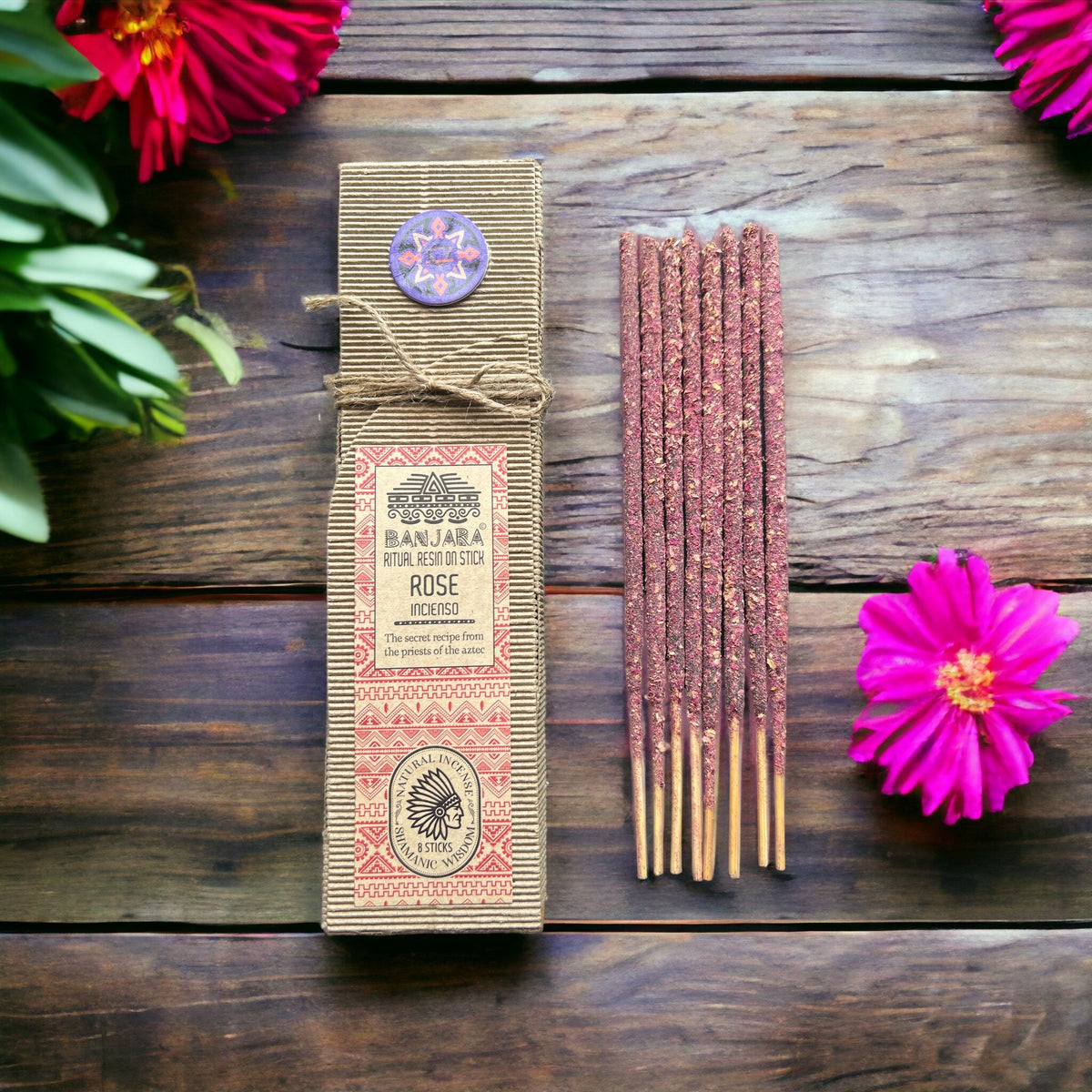 Banjara Ritual Resin on Stick - Rose