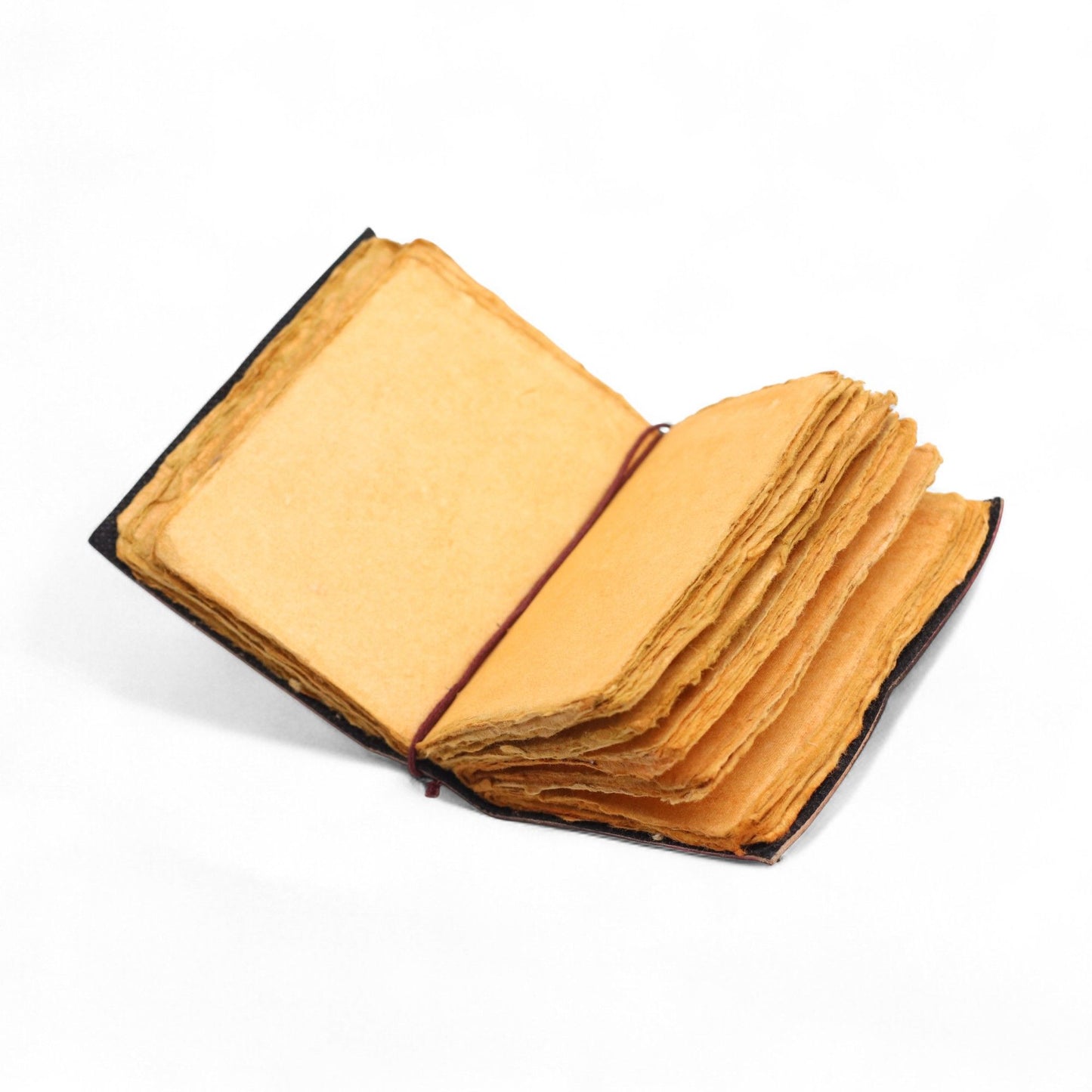 Fat Deckled Edge Leather Notebook – Every Day May Not Be Good (12.7 × 8.9 cm)