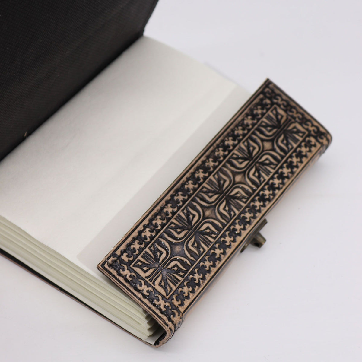 Buddha Leather Esoteric Journal, leather notebook product photograph 3