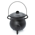 Extra Huge Cast Iron Cauldron with Pentagram