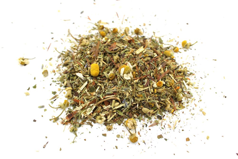 Mindfulness Meditation Chamomile Herbal Infusion loose leaf artisan tea, product photograph 2