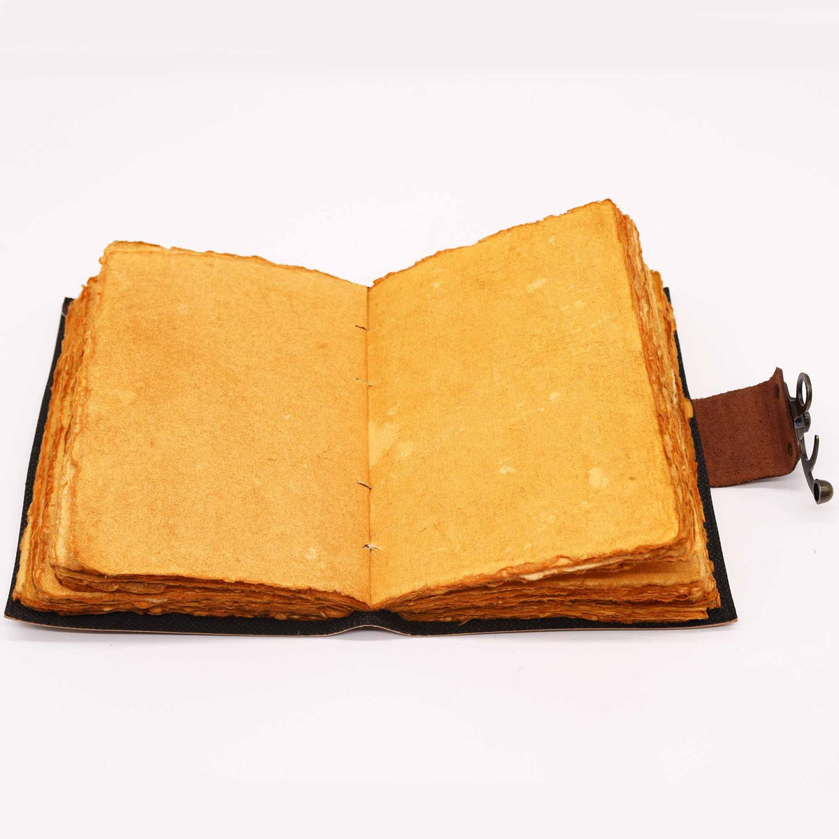 Lotus Mandala Leather Journal, leather notebook product photograph