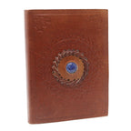 Handmade Leather Gemstone Journals & Notebooks, leather notebook product photograph 5