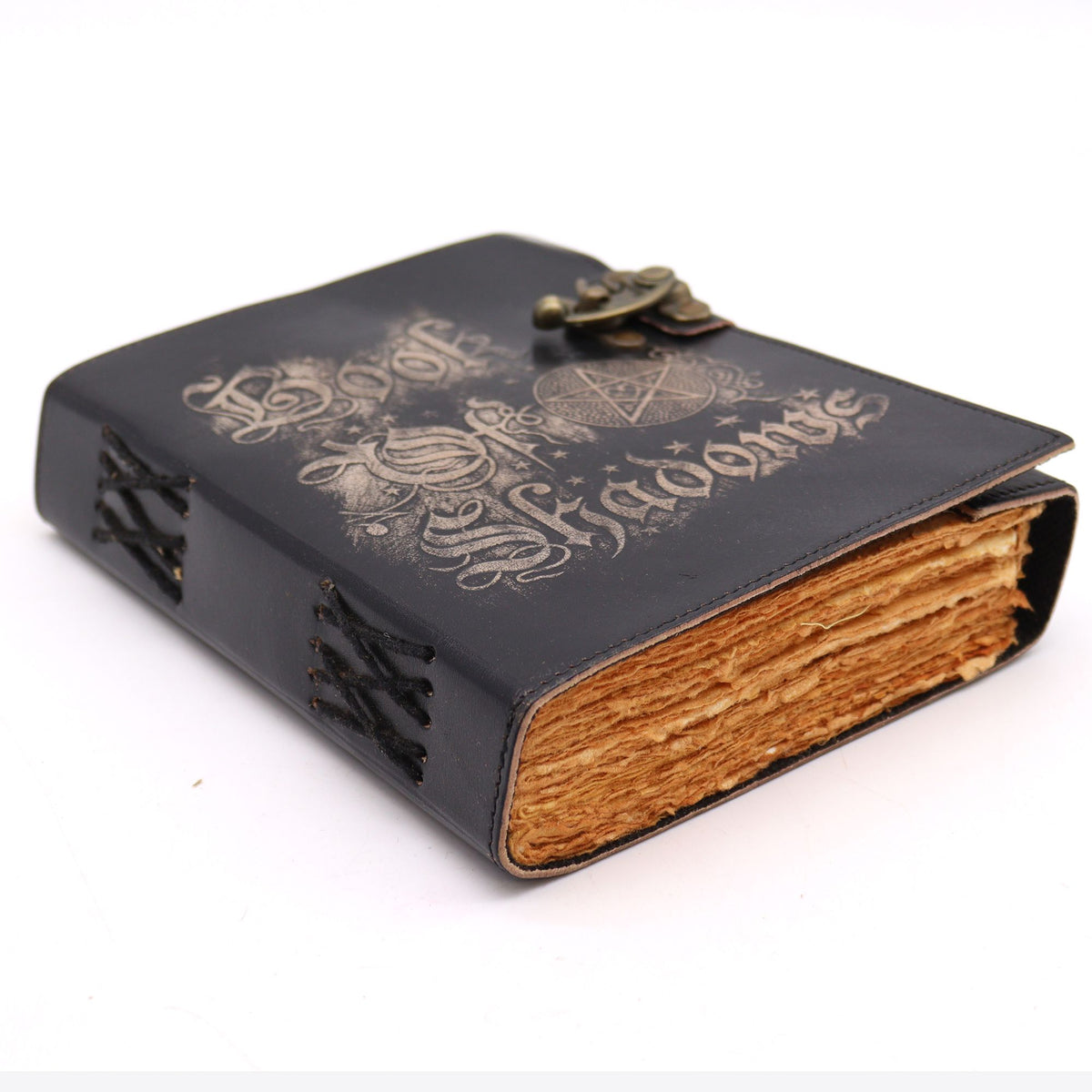 Leather Book of Shadows | Vintage Witchcraft Journal, leather notebook product photograph 3