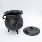Extra Huge Cast Iron Cauldron with Pentagram