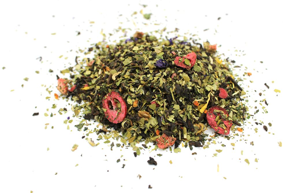 On Angels Wings Pu-erh & Berry Tea Blend loose leaf artisan tea, product photograph 2