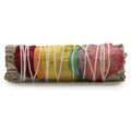 7 Chakras Rose Petals Sage Smudge Stick - 10 cm