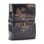 The Stories I Tell Myself Leather Notebook, leather notebook product photograph 2