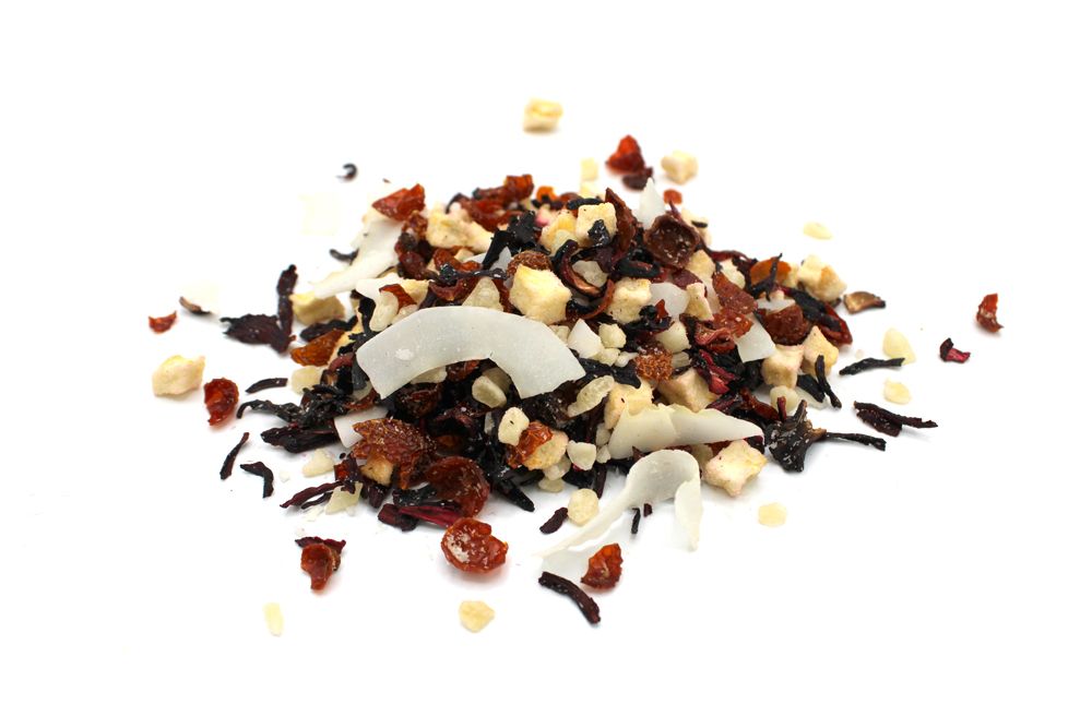 Hidden Islands Pineapple & Coconut Fruit Infusion loose leaf artisan tea, product photograph 2