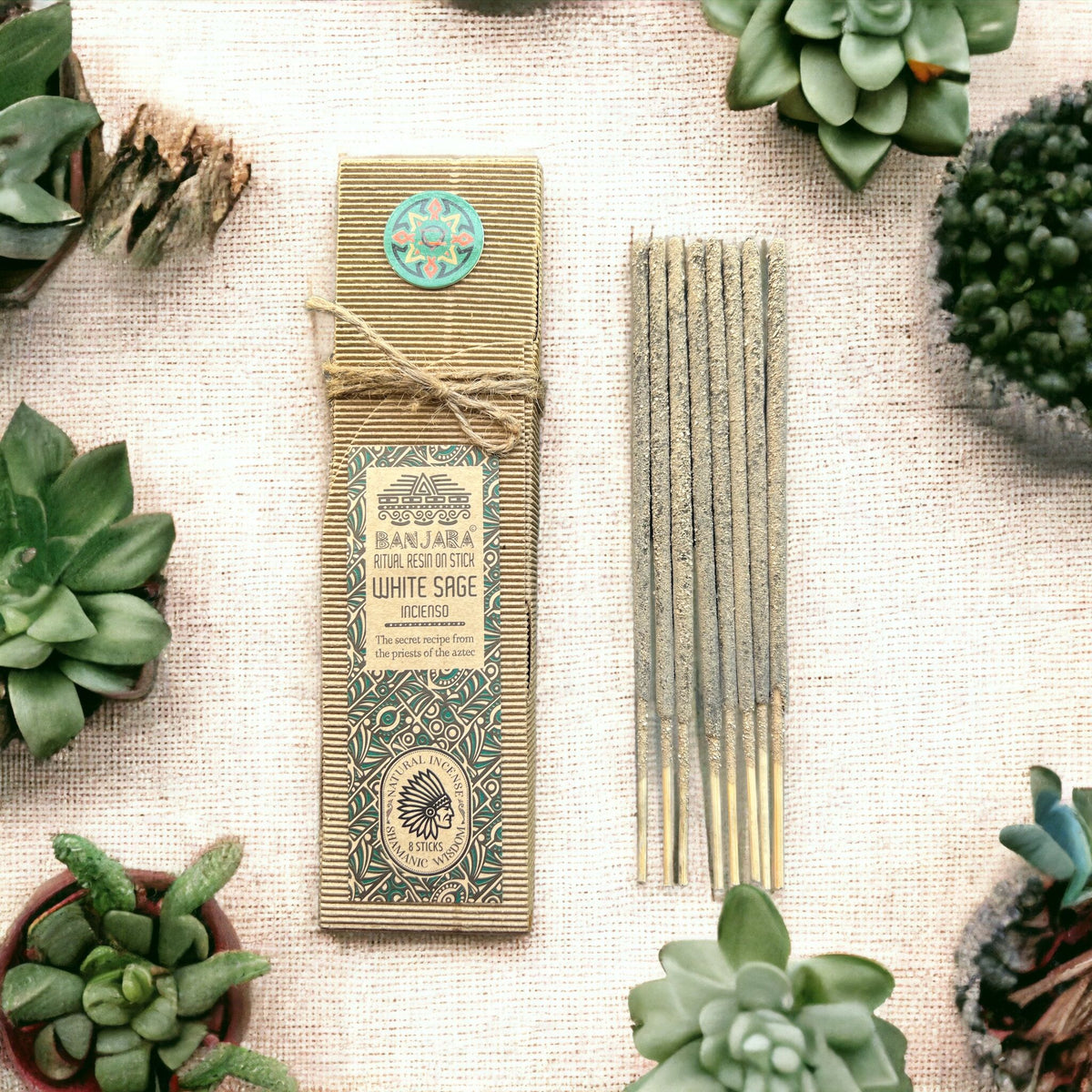Banjara Ritual Resin on Stick - White Sage