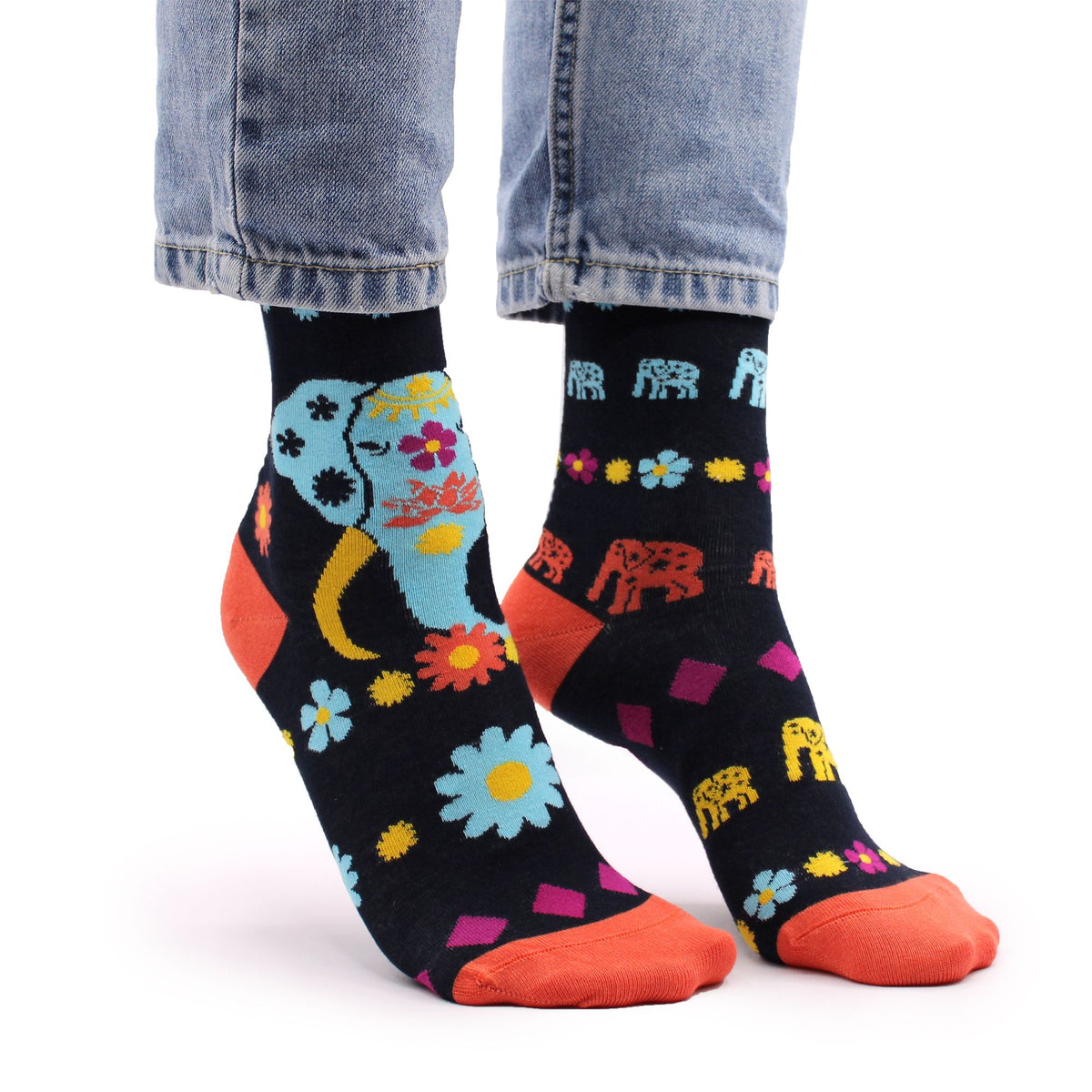 Hop Hare Bamboo Socks | Cosmic Elephant