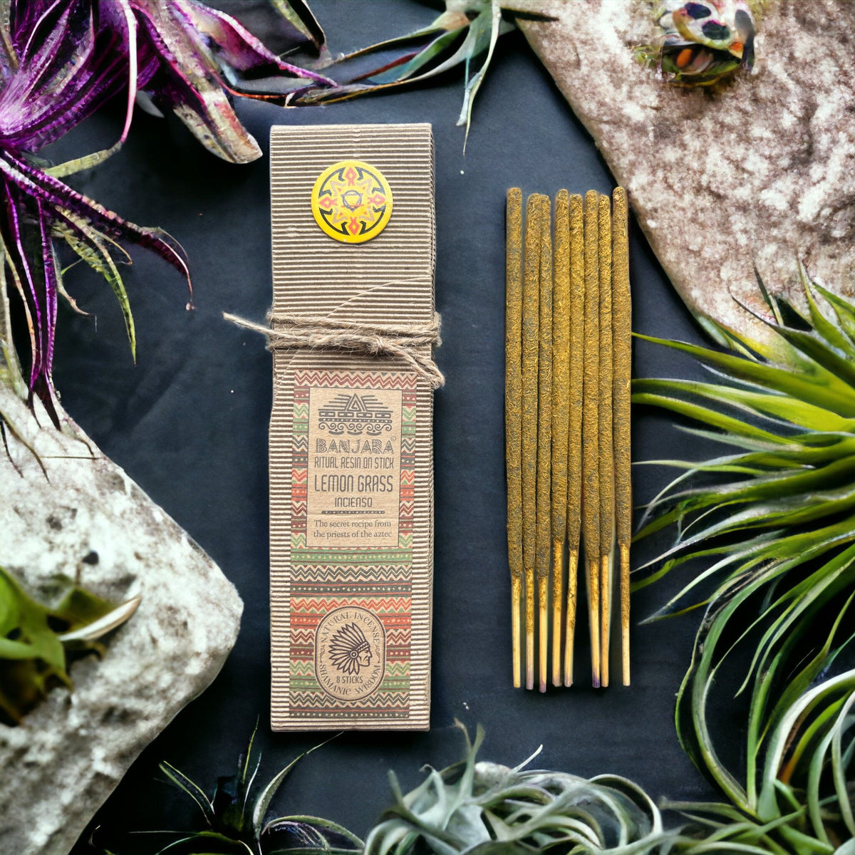 Banjara Ritual Resin on Stick - Lemon Grass