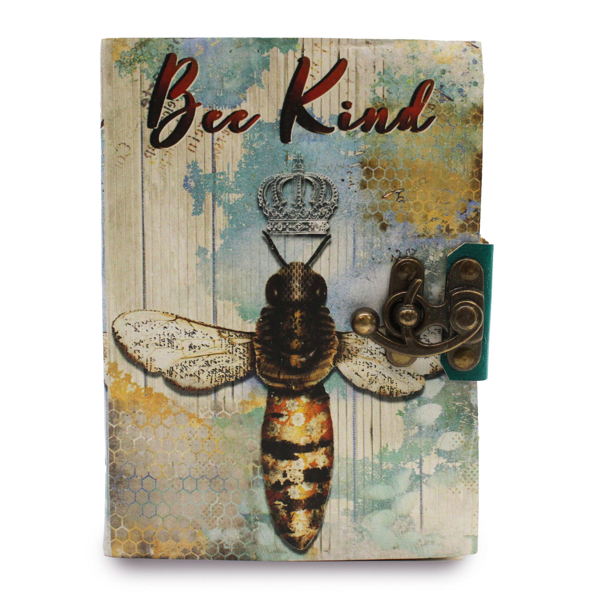 Bee Kind Leather Notebook, leather notebook product photograph 4