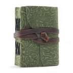Green Maze Leather Pocket Notebook, leather notebook product photograph 3