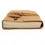 Oiled Tan Leather Journal with Key, leather notebook product photograph 3