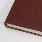 Dark Tan Leather Daily Notebook, leather notebook product photograph 2