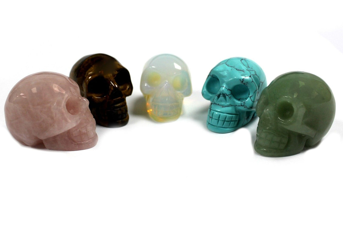 Gemstone Skull - Jade