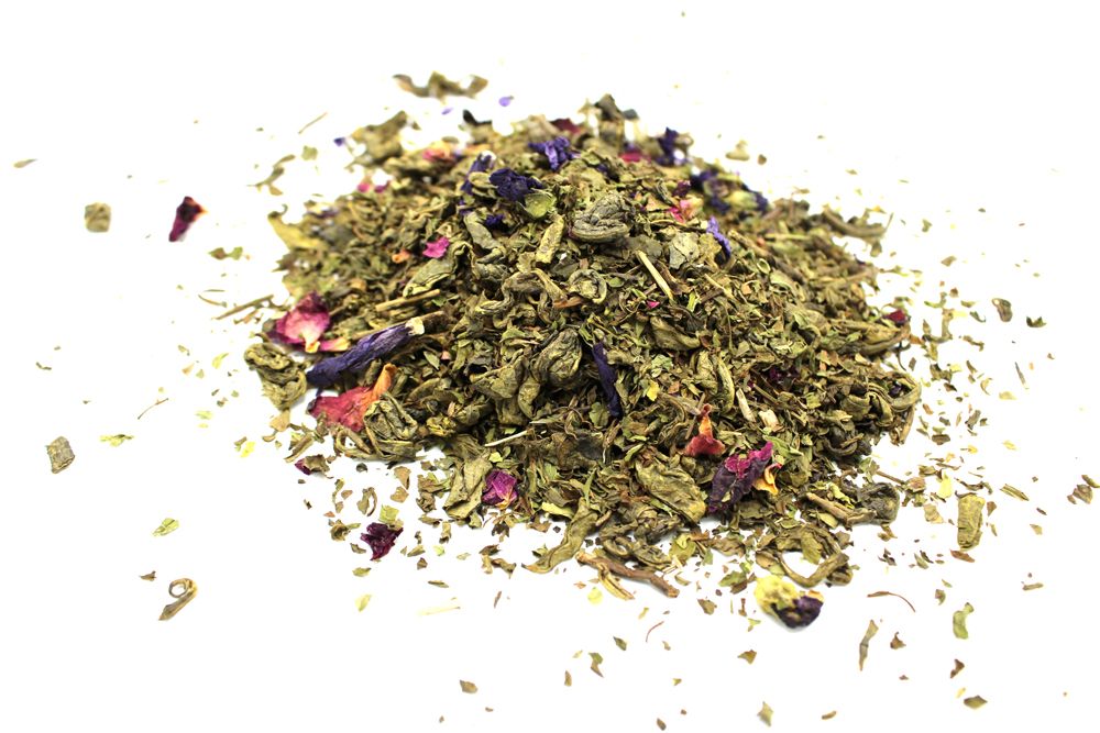 Serenity Souk Moroccan Mint Green Tea loose leaf artisan tea, product photograph 2