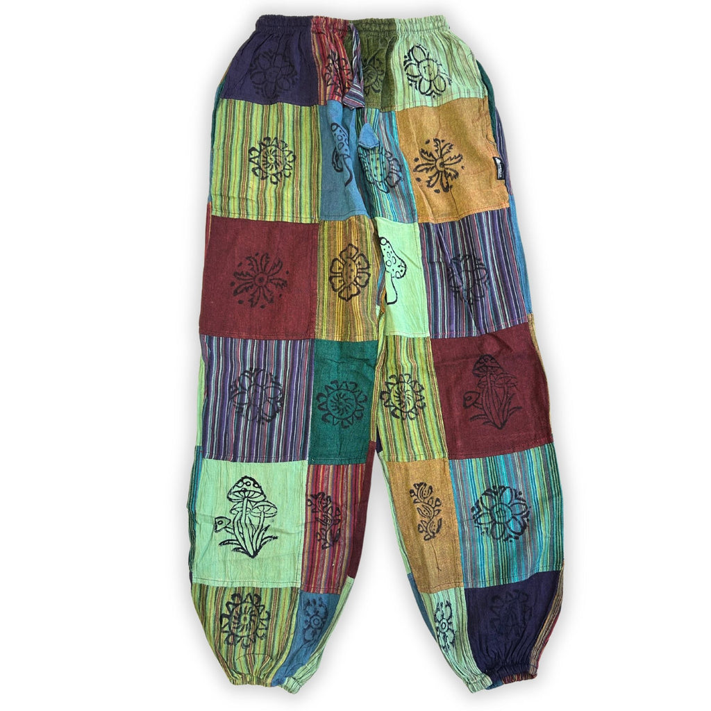 Mushroom Trousers Green Tones S/M