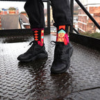 Hop Hare Bamboo Socks M/L - Pink Buddha & Lotus 